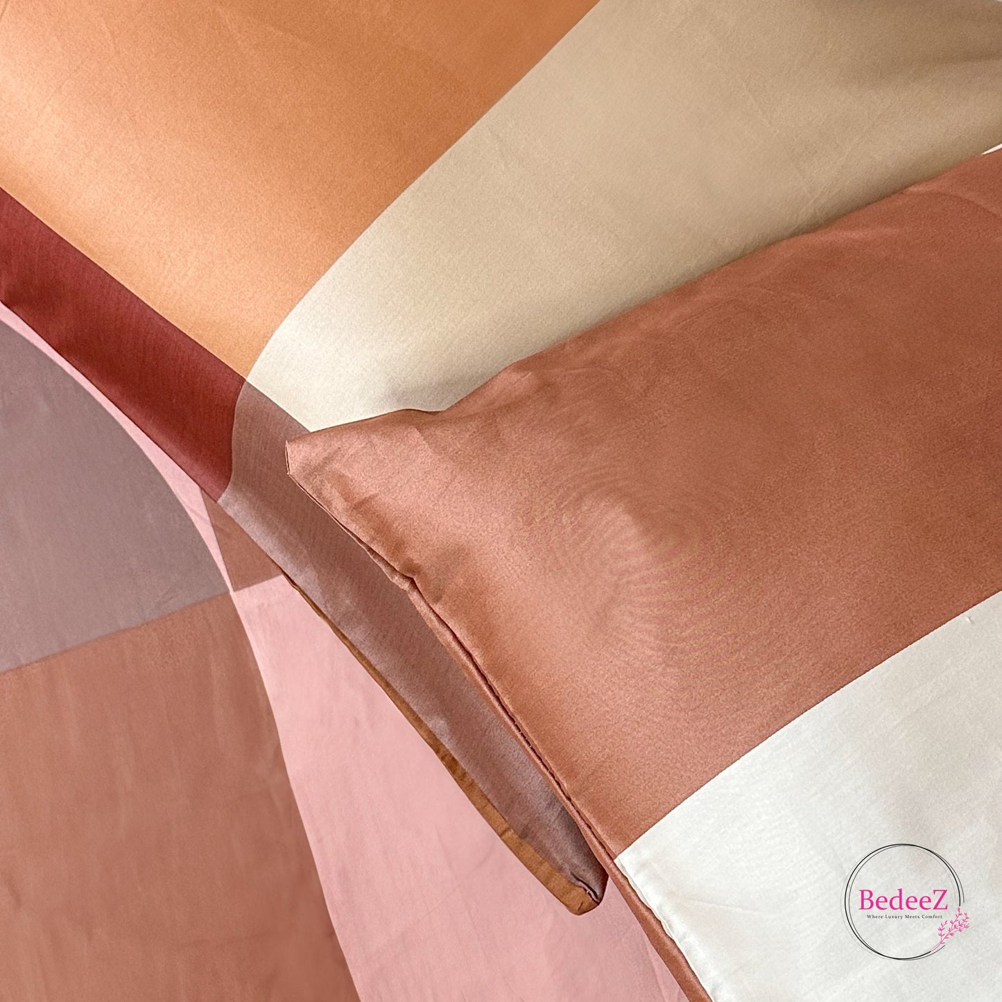 Terra Abstract Geometry Double Bedsheet Set (3)