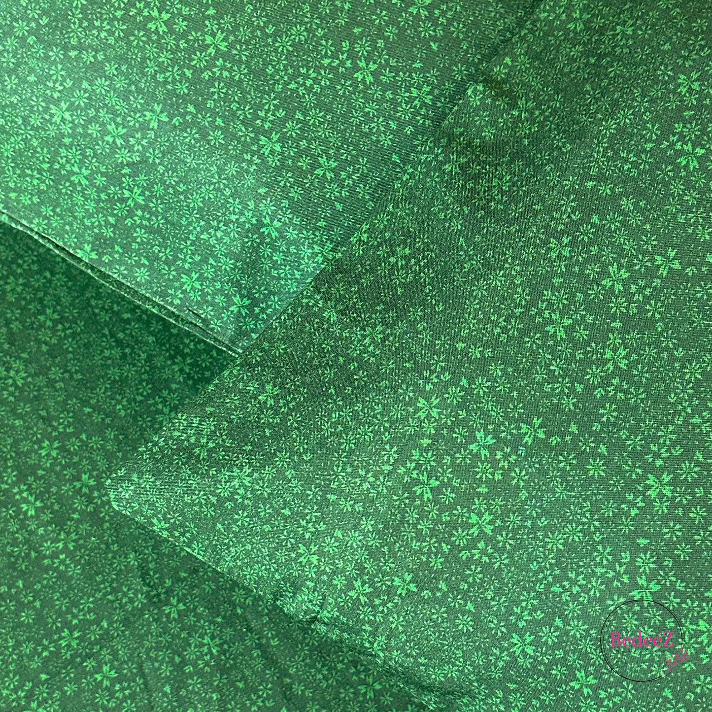 Emerald Green Textured Double Bedsheet