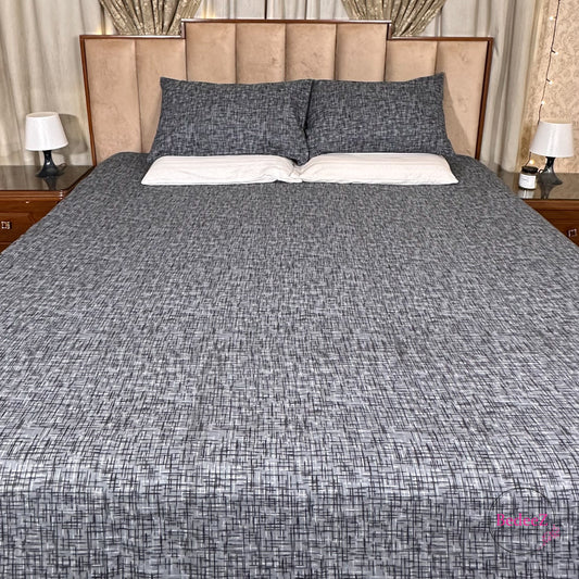 Urban Grid Double Bedsheet Set (1)