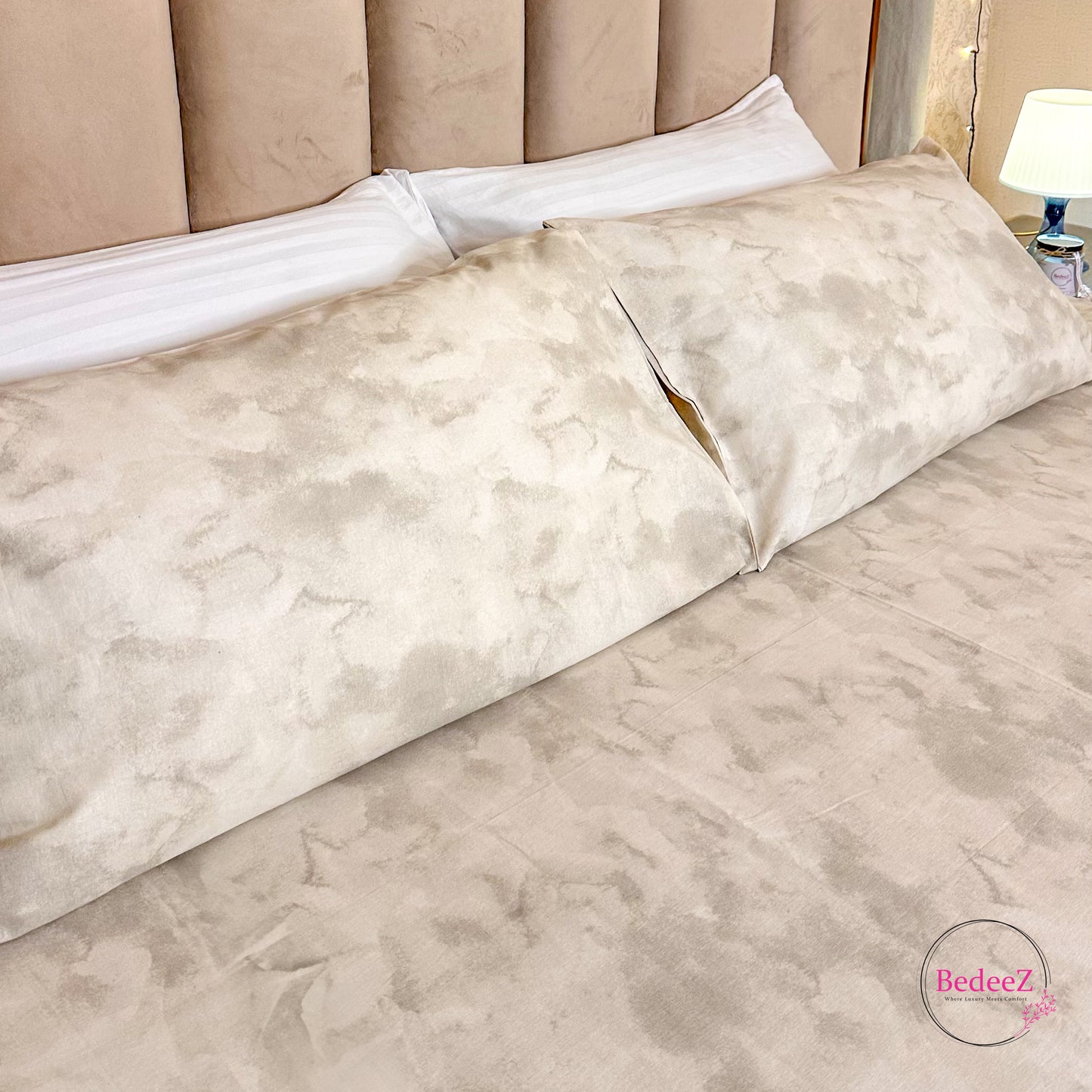 Cloud Beige Suede Touch Double Bedsheet