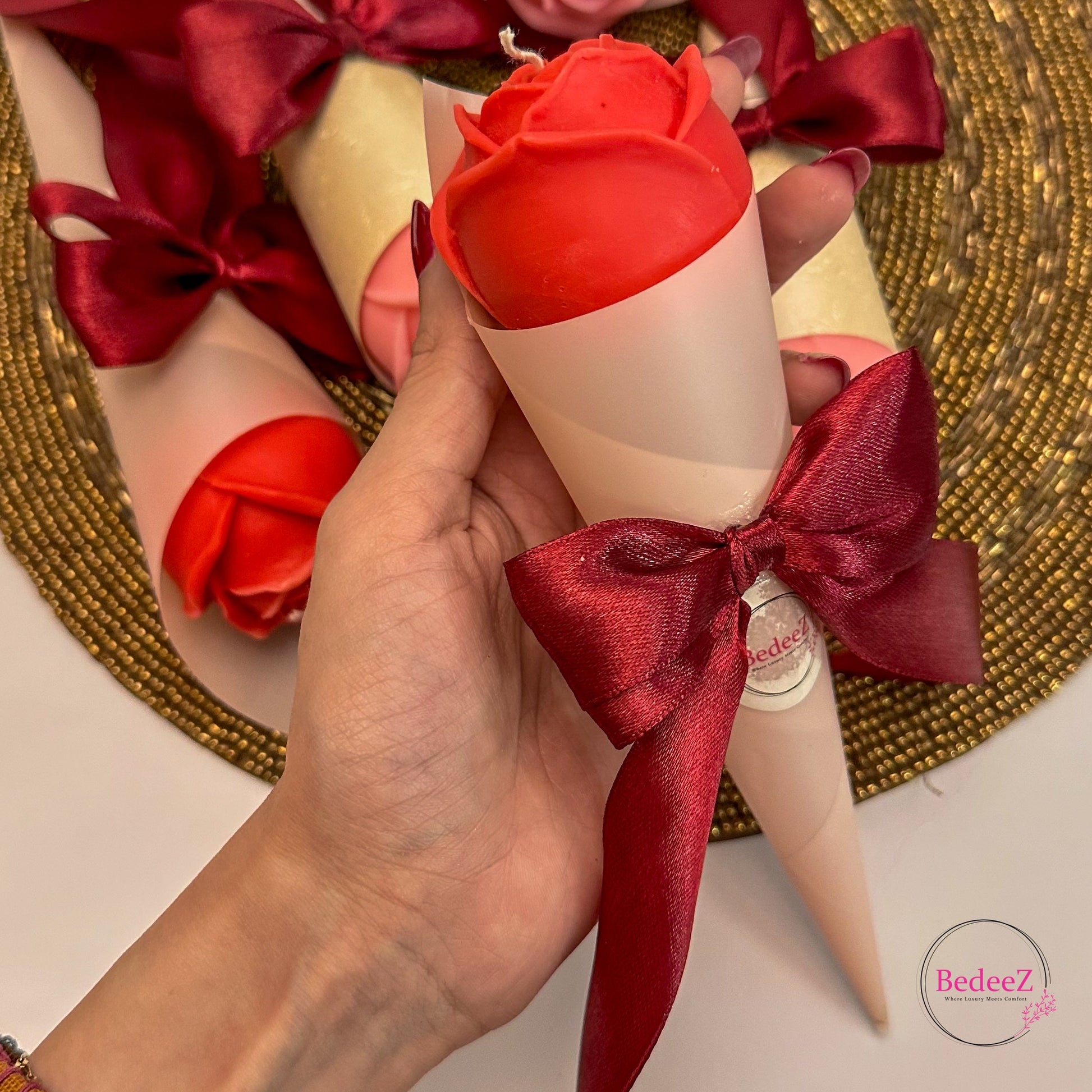 Blossom Glow – Scented Rose Candle (2)