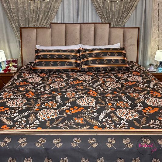 Autumn Bloom Double Bedsheet