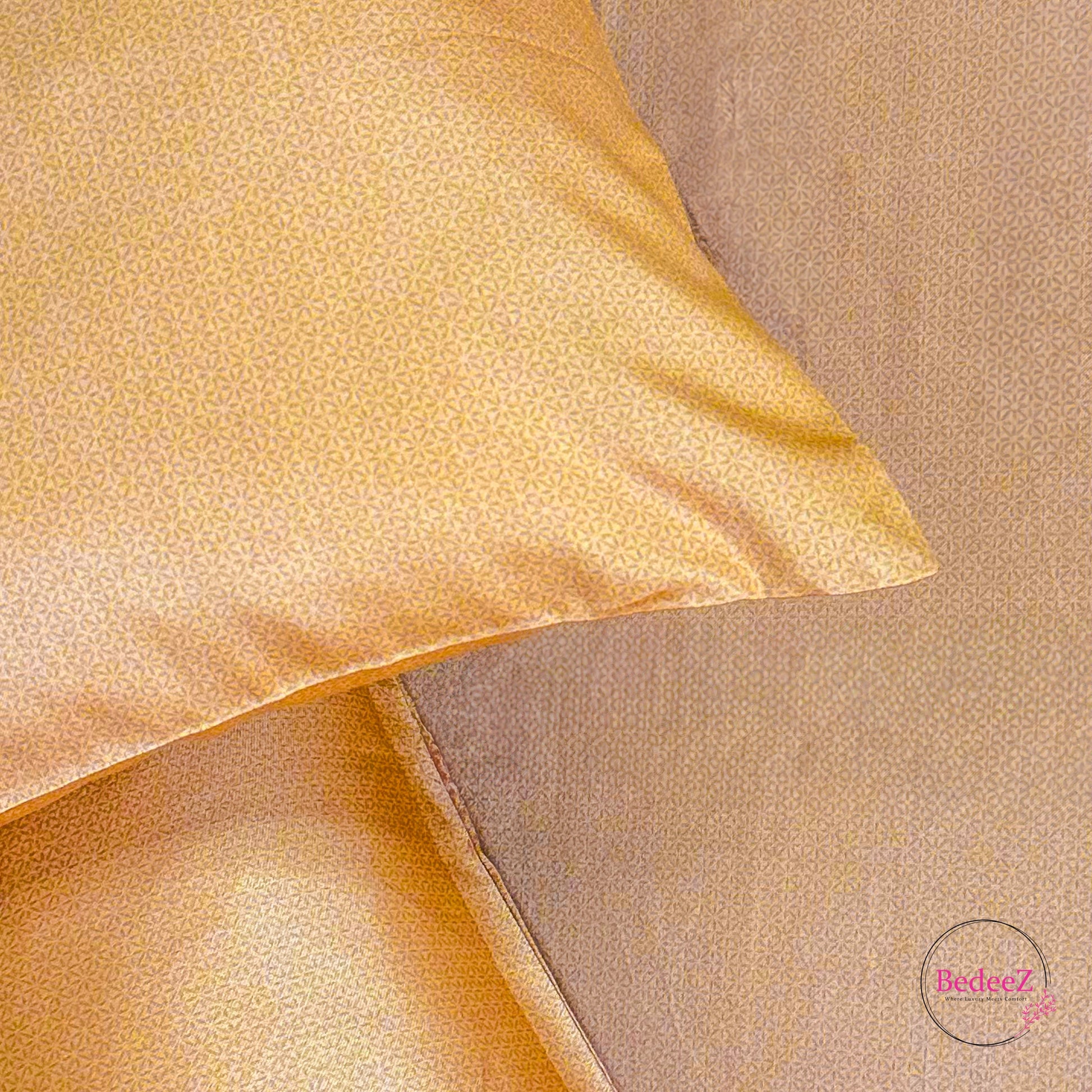 Soft Cinnamon Solid Double Bedsheet Set (3)
