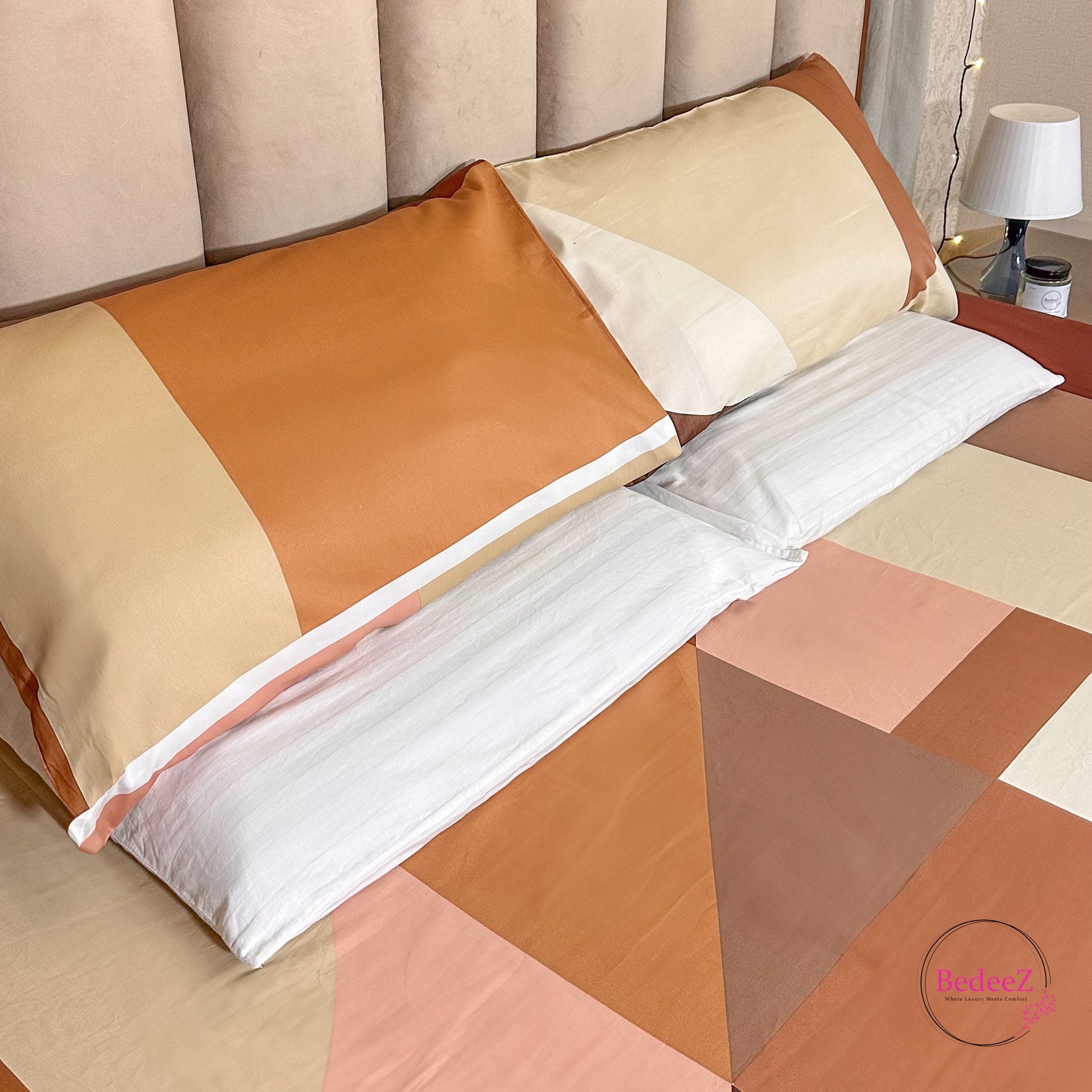 Terra Abstract Geometry Double Bedsheet Set (2)