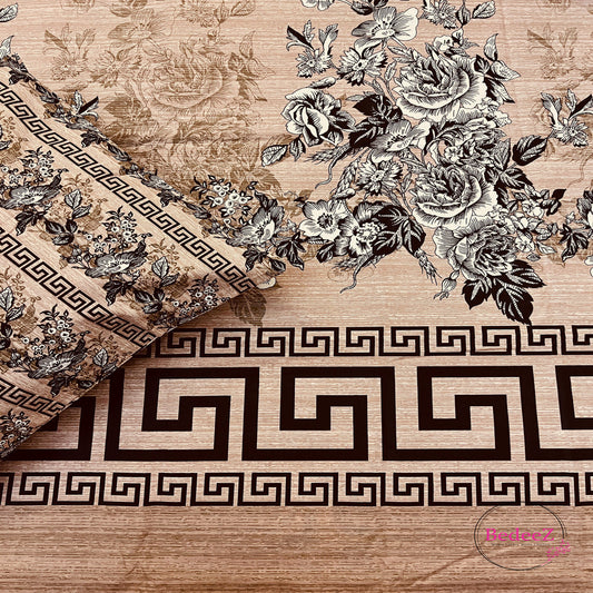 Vintage Floral Maze Single-Bed Bedsheet1.0